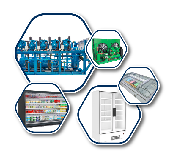 Supermarket display chiller and freezer equipment