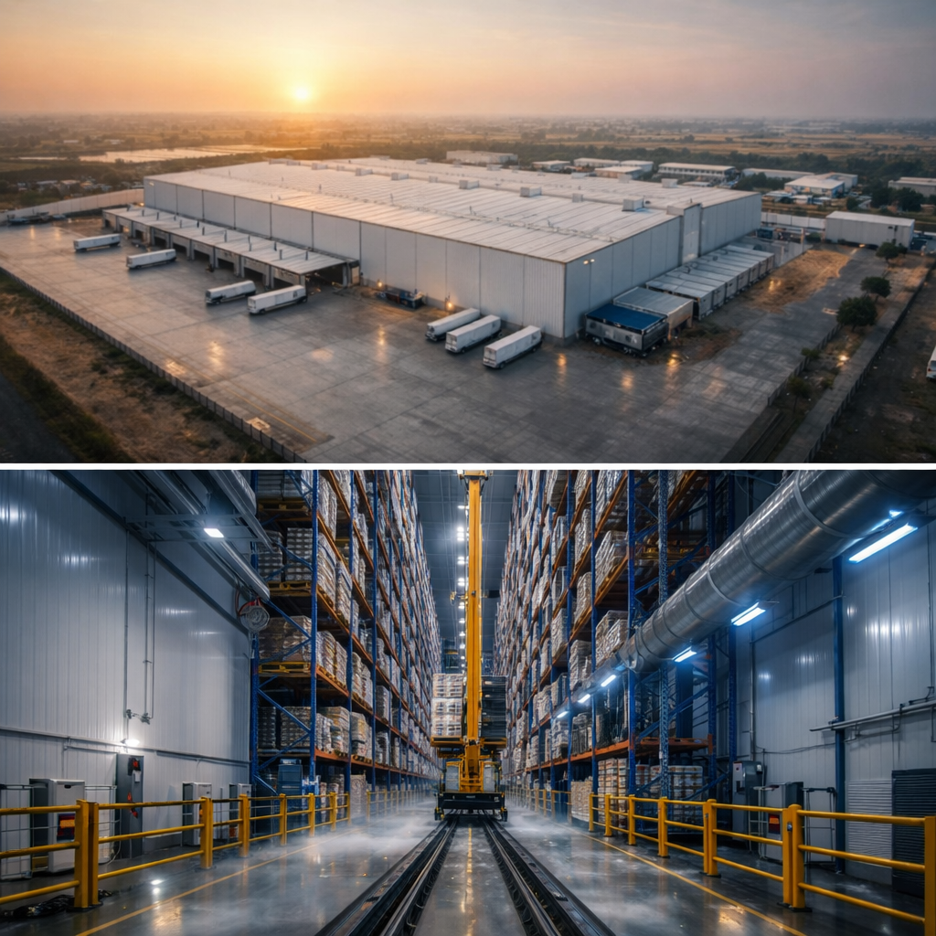 7300 Pallet Capacity ASRS Cold Storage – first ASRS Cold Storage Project in India (Gujarat) | Antes Global Cold Storage Project